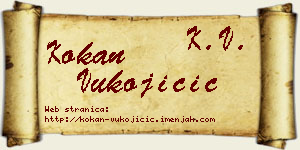 Kokan Vukojičić vizit kartica